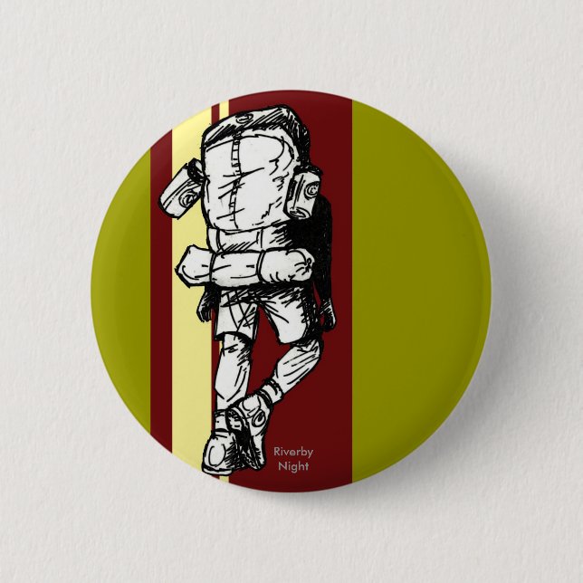 Backpacker (guy)-RedYellow 2 Inch Round Button (Front)
