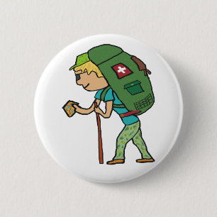 Backpacking 2 Inch Round Button