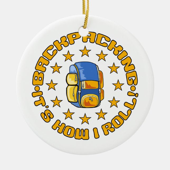 BACKPACKING ornament (Front)