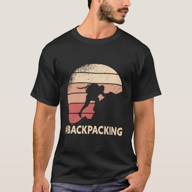 Backpacking Outdoor Camg Hiking Backpacking T-Shirt (Front)