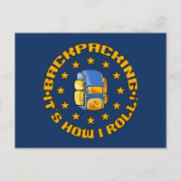 BACKPACKING postcard - customize