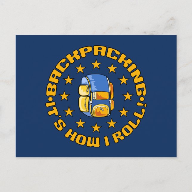 BACKPACKING postcard - customize (Front)