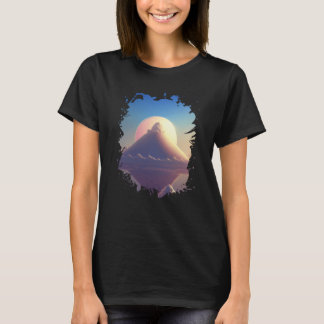 Backprint A lonely mountain of candy cotton with c T-Shirt