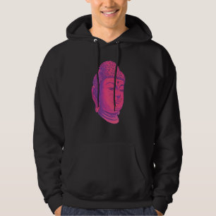 Backprint Buddha head holiness and chakra Hoodie