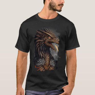 Backprint Fire breathing eagle of freedom and stre T-Shirt