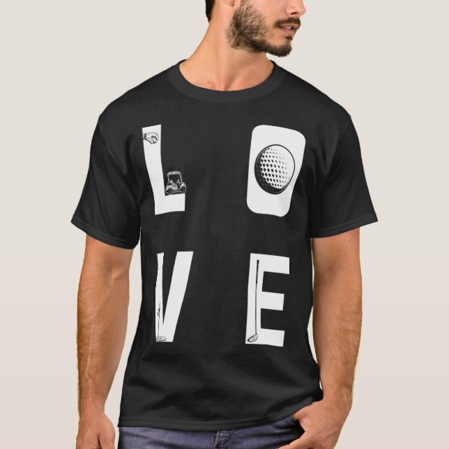 Backprint Love Golf T-Shirt (Front)