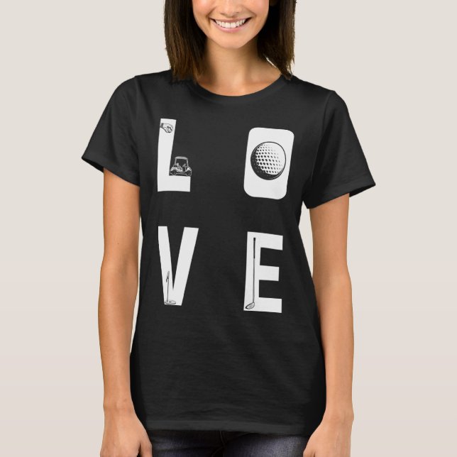 Backprint Love Golf T-Shirt (Front)
