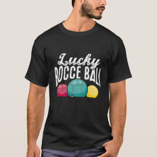 Backprint Lucky Bocce Ball T-Shirt