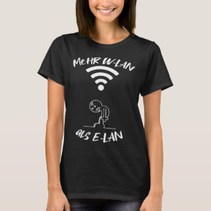 Backprint More WiFi than Elan funny information sc T-Shirt