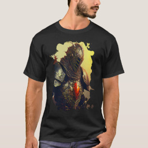 Backprint The golden knight of light T-Shirt