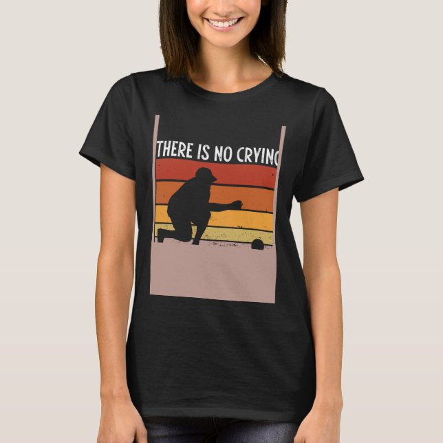 Backprint There S No Crying In Bocce Ball T-Shirt (Front)