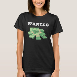 Backprint Wanted Money T-Shirt