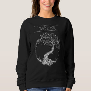 Backprint Yggdrasil Tree Of Life Viking Walhalla D Sweatshirt