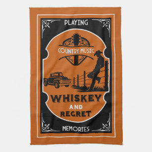 Backroad American Country Music Kitchen Towel