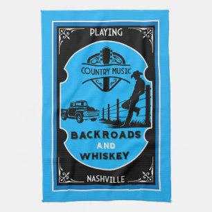 Backroad American Country Music Kitchen Towel