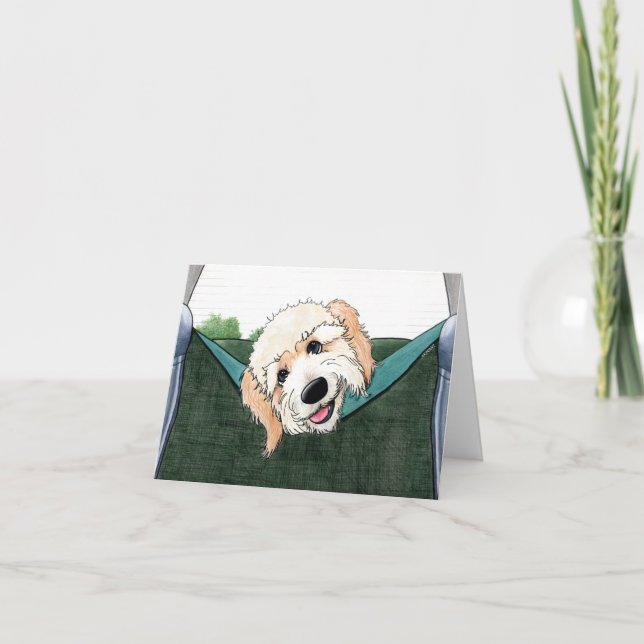 Backseat Gabby KiniArt Portrait Card (Front)