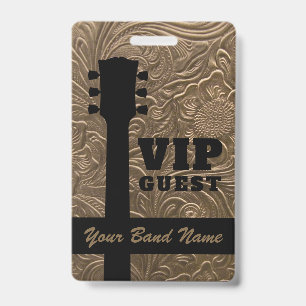 Backstage Pass VIP Band Country Music Rock Lanyard Badge