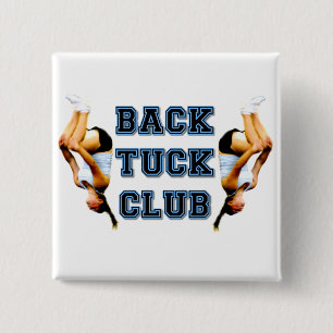 Backtuck club 2 inch square button