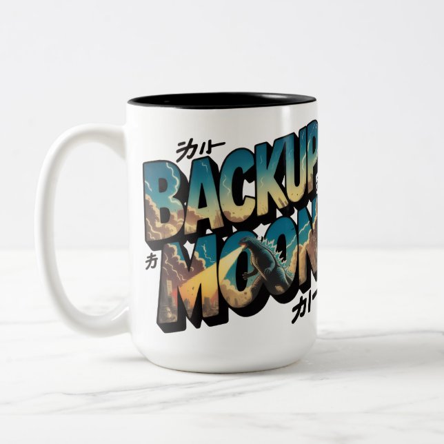 Backup moon Two-Tone coffee mug (Left)