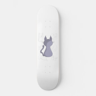 Backward Shy Cat Duvet Cover Skateboard