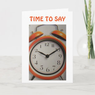 **BACKWARDS** CLOCK "50th BIRTHDAY" CARD