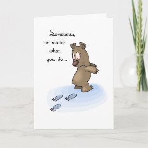 Backwards Day Bear Encouragement Card