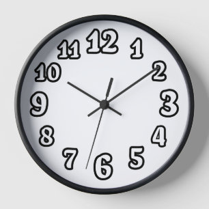 Backwards Numbers Wall Clock – Unique Optical