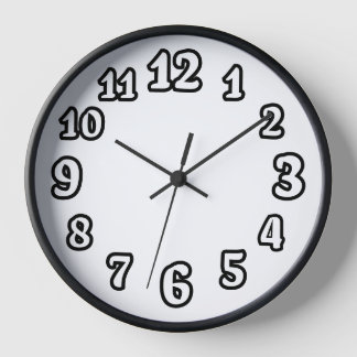 Backwards Numbers Wall Clock – Unique Optical