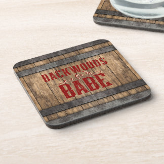 Backwoods Babe Whiskey Keg  Coaster