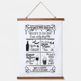 Backyard Bar  Hanging Tapestry