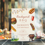 Backyard Barbecue BBQ summer birthday party Invitation<br><div class="desc">For more advanced customization of this design,  simply select the "Edit using Design Tool" button above!</div>
