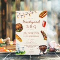 Backyard Barbecue BBQ summer birthday party