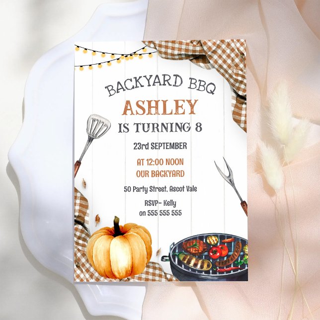 Backyard BBQ Birthday Party Invitation (Creator Uploaded)