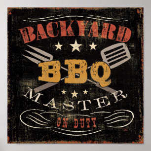 Backyard BBQ Master Poster