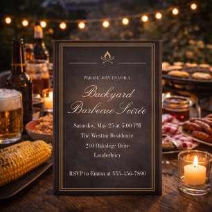 Backyard BBQ Soirée Invitation