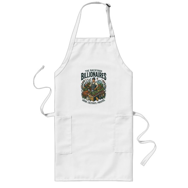 Backyard Billionaires Long Apron (Front)