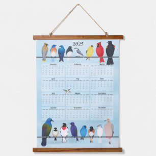 backyard birds 2025 wall calendar hanging tapestry