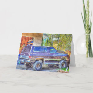 Backyard Blazin' - greeting card