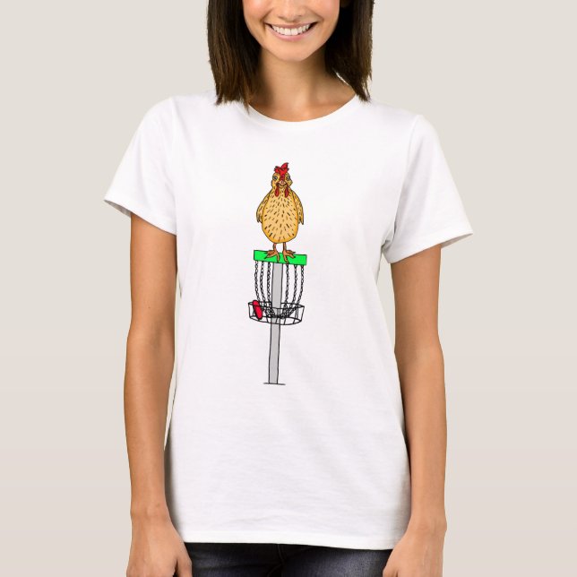 Backyard Chicken and Disc Golf Pen T-Shirt (Front)