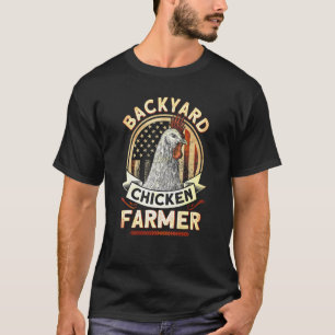 Backyard Chicken Farmer 4th Of July Usa Flag T-Shirt