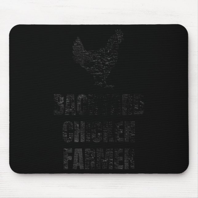 Backyard Chicken Farmer Distressed Gift For Chicke Mouse Pad (Front)
