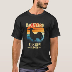 Backyard Chicken Farmer Retro Vintage Sunset T-Shirt