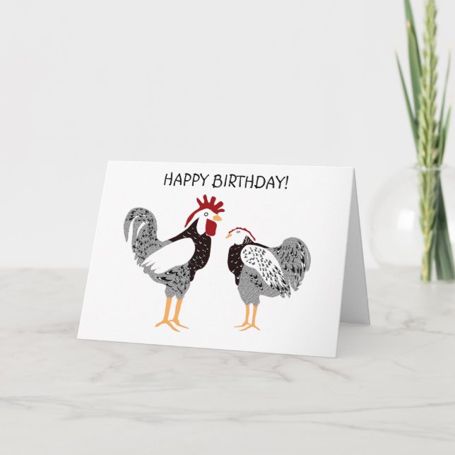 backyard chickens greeting Card customize (Front)
