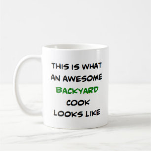 backyard cook, awesome coffee mug
