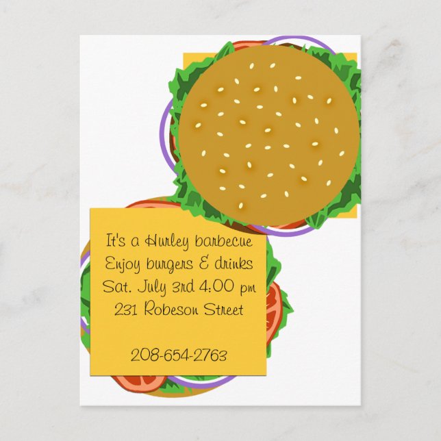 Backyard Cookout Invitation (Front)