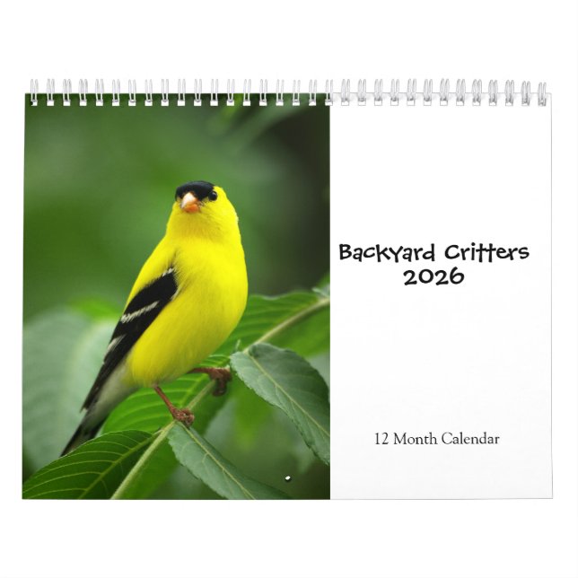 Backyard Critters 2026 Calendar (Cover)
