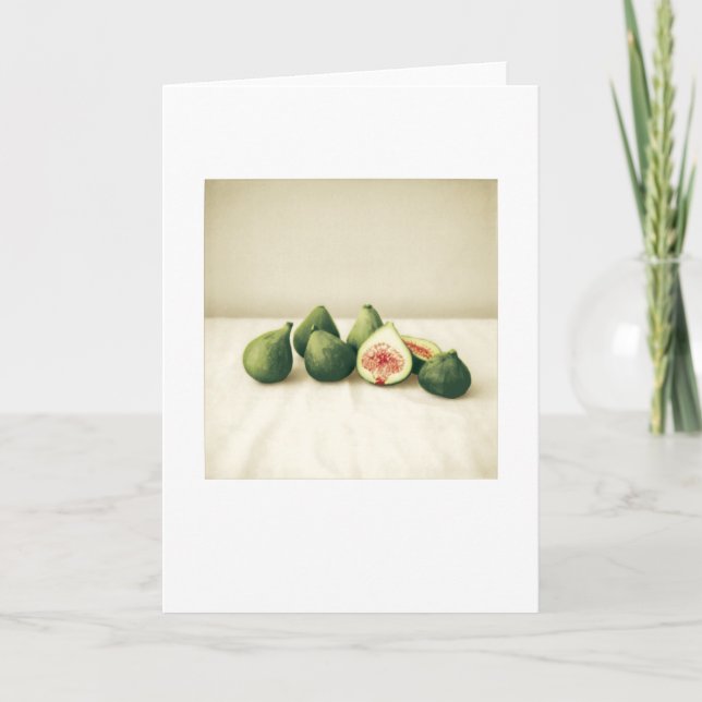 Backyard Figs I Photo Painting Blank Greeting Card (Front)