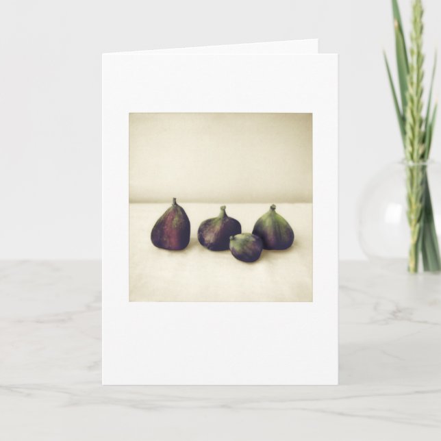 Backyard Figs II Still-life Blank Greeting Card (Front)