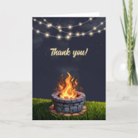Backyard Fire Pit Bonfire Cookout, Birthday BBQ