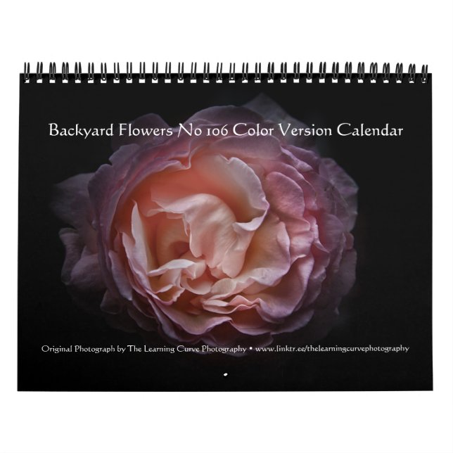 Backyard Flowers No 106 Colour Version Calendar (Cover)